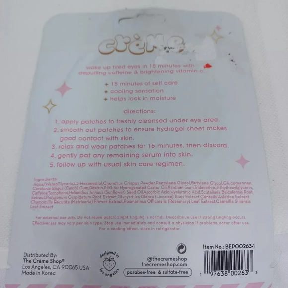 Creme eye patches - Picture 3 of 3